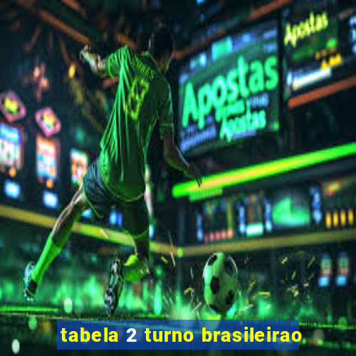 tabela 2 turno brasileirao